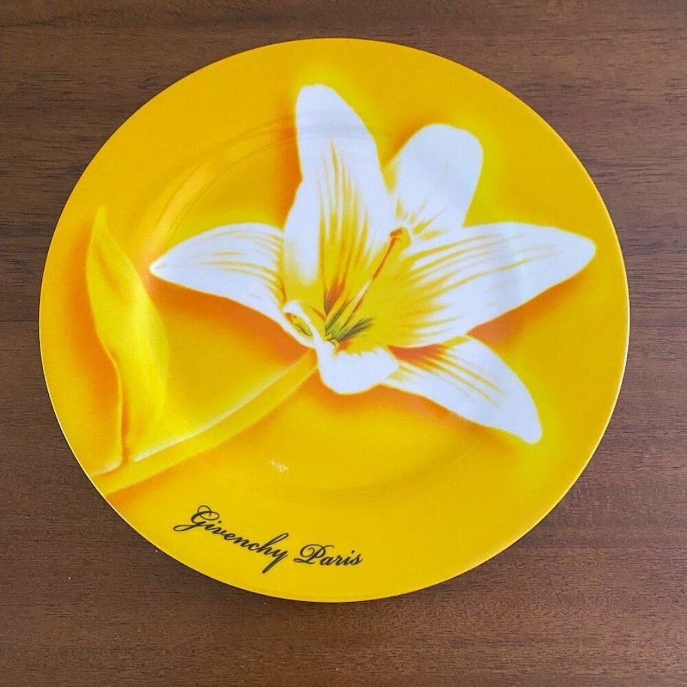 Givenchy Paris Decorative Salad Plate - Yellow Day Lily